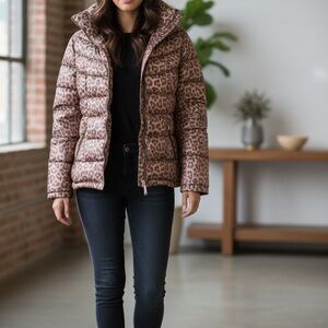 Calvin Klein Animal Print Puffer Jacket